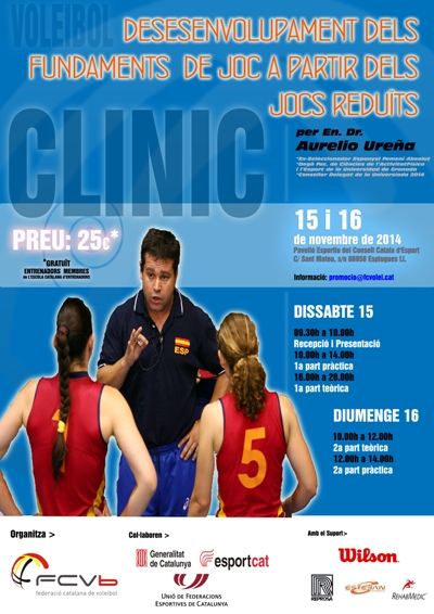 Aurelio Ureña, el 15 i 16 Novembre en el primer clínic que obre la temporada 2014/15