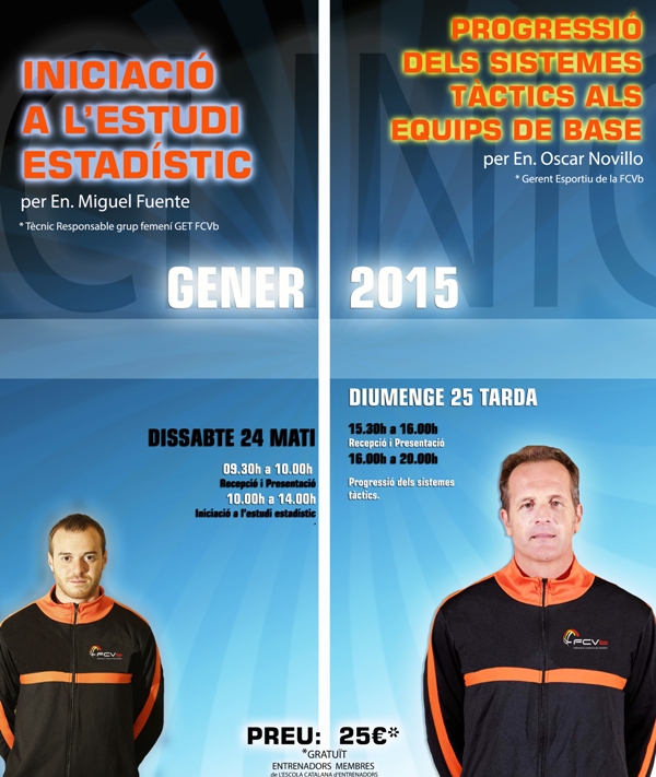 24 i 25 Gener, més formació per a entrenadors a càrrec de Miguel Fuente i Óscar Novillo