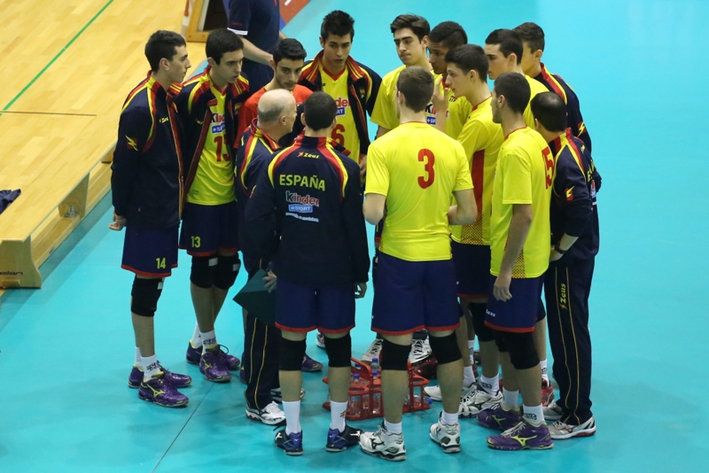 La selecció espanyola juvenil de Sergi Reñé i David Crespo, a l’Europeu de la categoria
