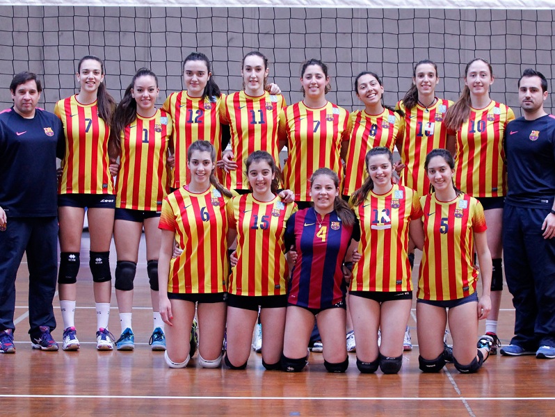 El CVB Barça, subcampió de la Superlliga Junior femenina