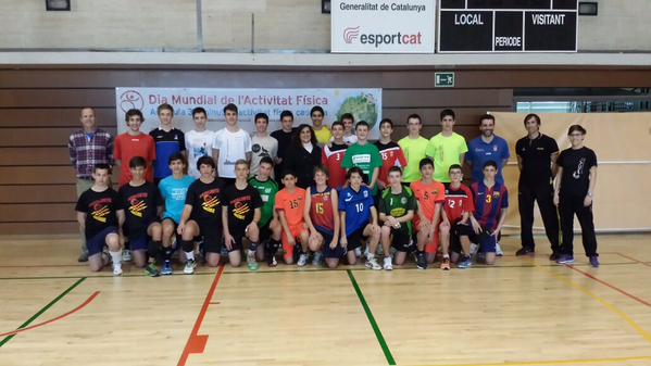 Maribel Zamora visita la concentració de les seleccions catalanes abans del Campionat d’Espanya