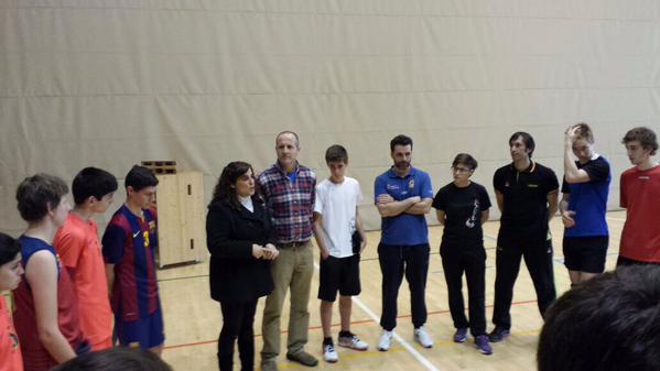 Maribel Zamora visita la concentració de les seleccions catalanes abans del Campionat d’Espanya
