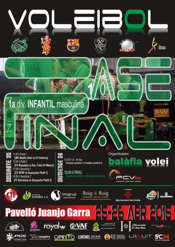 Balàfia, seu de la Fase Final infantil masculina després gran experiència sènior masculina