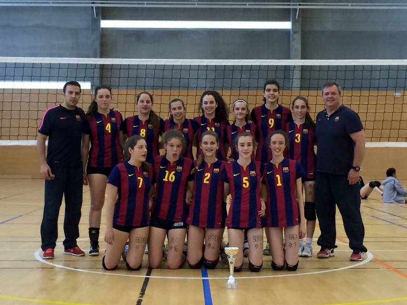 El CVB Barça revalida el títol de campió de Catalunya infantil femenina