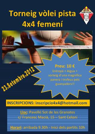 I Torneig 4x4 femení a Sant Celoni