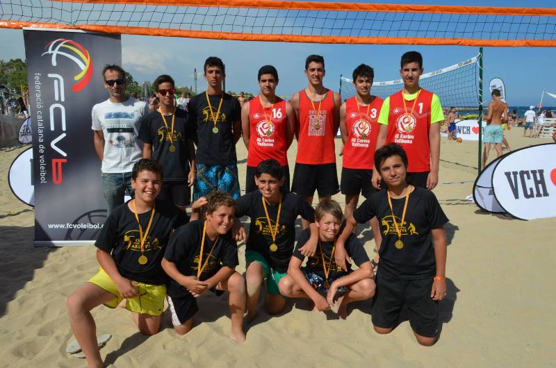 CVP Arenys, Carles Vallbona, CV Sant Cugat i CV Premià Dalt, triomfadors 1a prova clubs Vòlei Platja