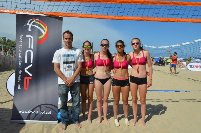 CVP Arenys, Carles Vallbona, CV Sant Cugat i CV Premià Dalt, triomfadors 1a prova clubs Vòlei Platja