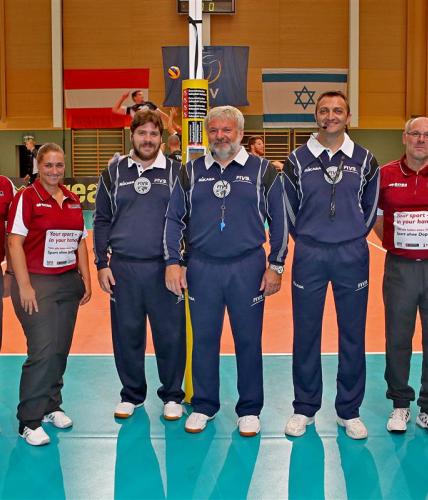 David Fernández en la seva darrera designació europea a un Àustria-Israel de Lliga Europea.