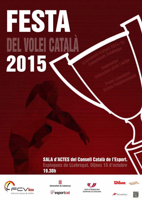 Arriba la ‘Festa del Vòlei 2015’. El proper dijous 15 d’octubre al CCE d’Esplugues de Llobregat