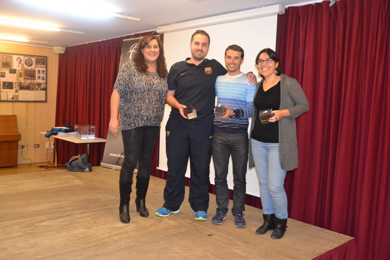 Meritxell González, Jordi Catalá i Iván Silverio, Premis Toni Ponce 2014-15 als millors entrenadors