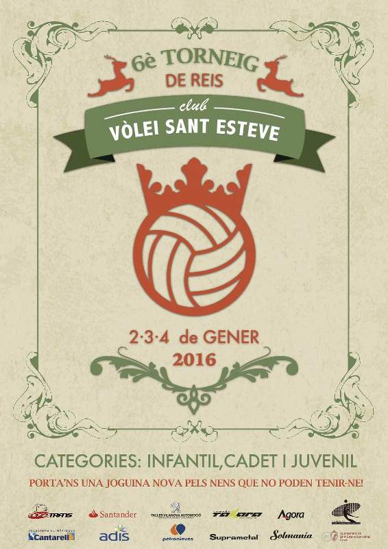 Arriba la sisena edició del Torneig de Reis del Vòlei Sant Esteve