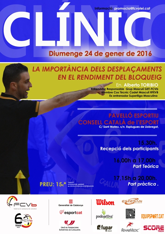 Activitat de formació dirigida als entrenadors amb el primer clínic 2016 a càrrec d’Alberto Toribio